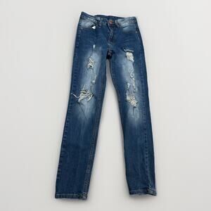 Junbaoss Jeans Women’s Size 28 Ripped Skinny Medium Wash